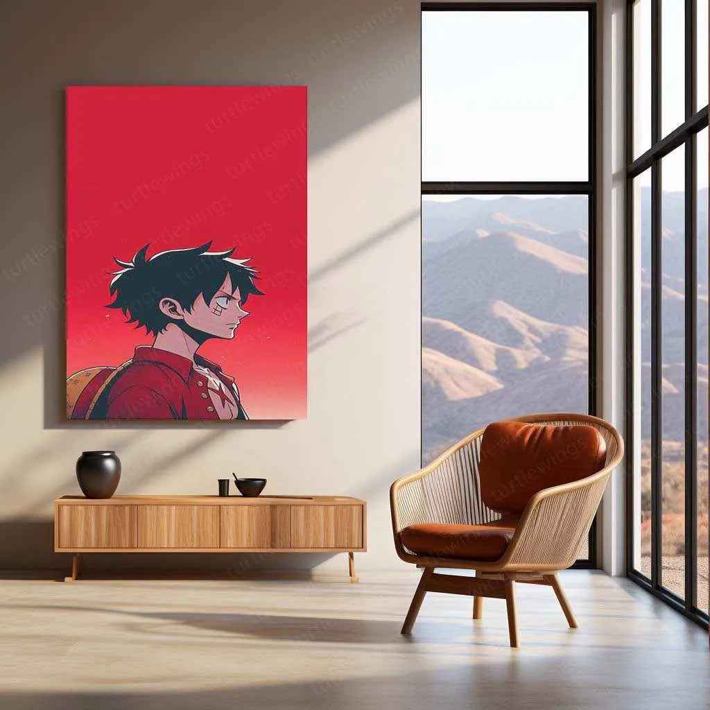 Monkey D. Luffy Metal Poster | One Piece Pirate King Art | Epic Adventure Wall Decor - TURTLEWINGS
