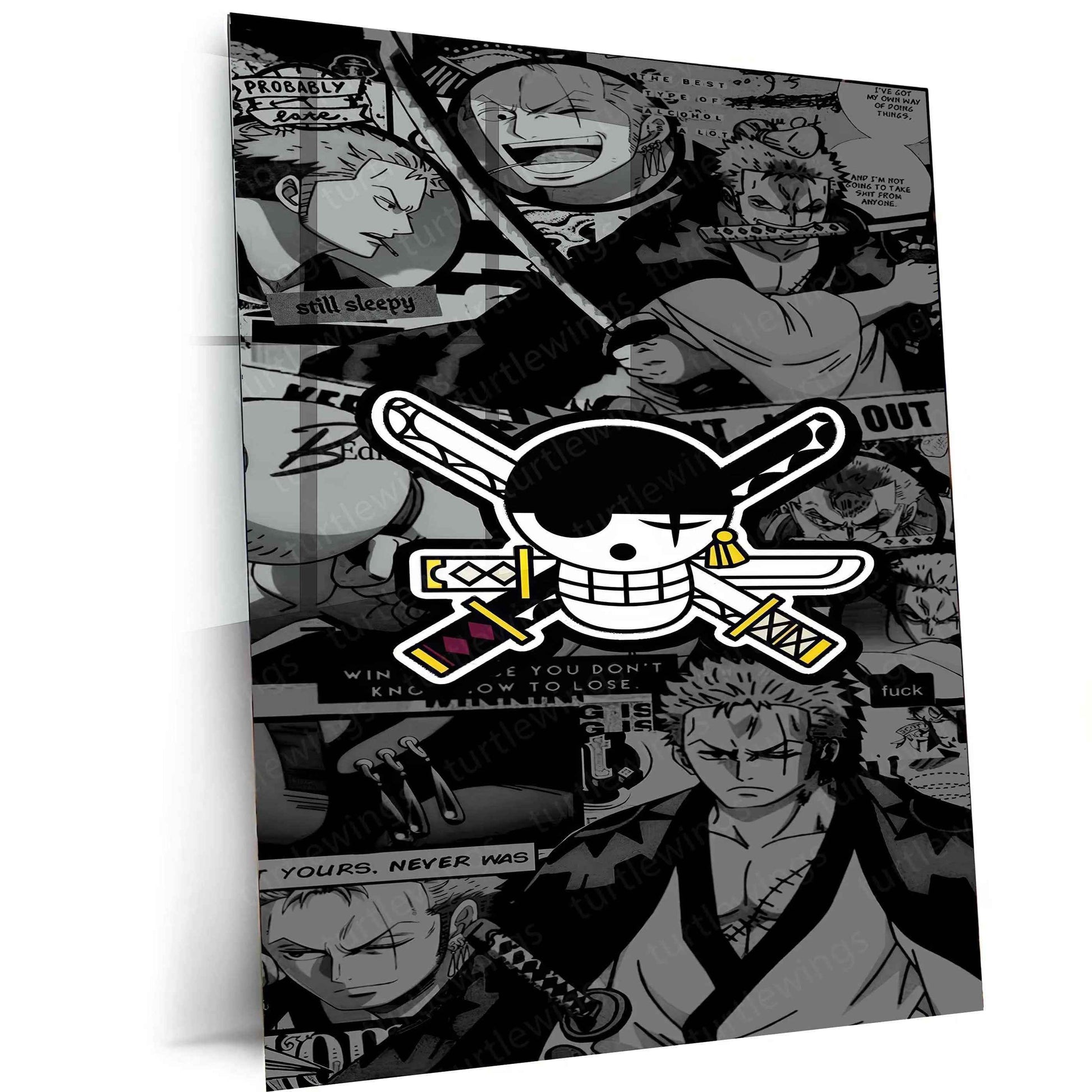 One Piece Zoro Metal Poster - TURTLEWINGS