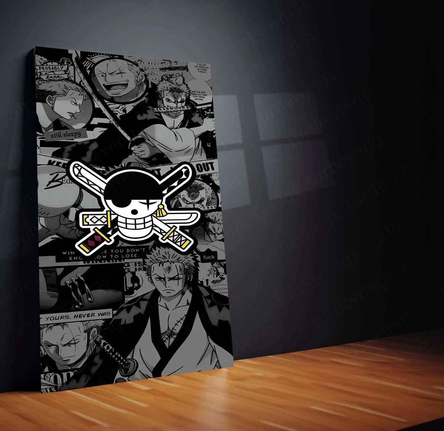 One Piece Zoro Metal Poster - TURTLEWINGS