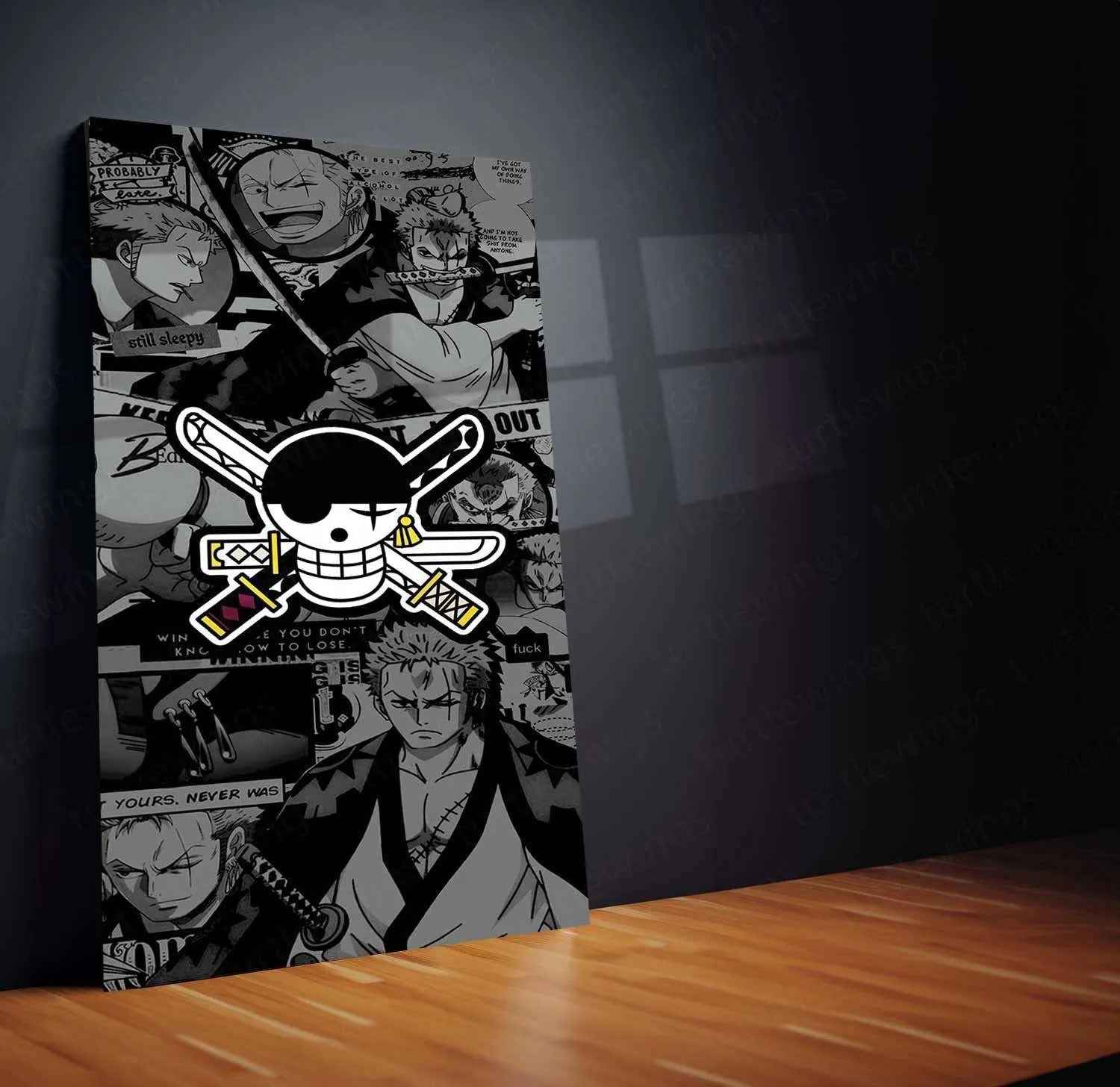 One Piece Zoro Metal Poster - TURTLEWINGS