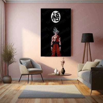 dbz Metal Poster | Super Saiyan Transformation Art - TURTLEWINGS