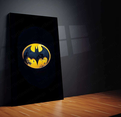 Batman Symbol Metal Poster – The Iconic Bat Emblem - TURTLEWINGS