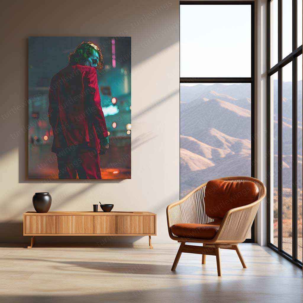 The Joker Digital Artwork – Green Hair and Pale Face - TURTLEWINGS