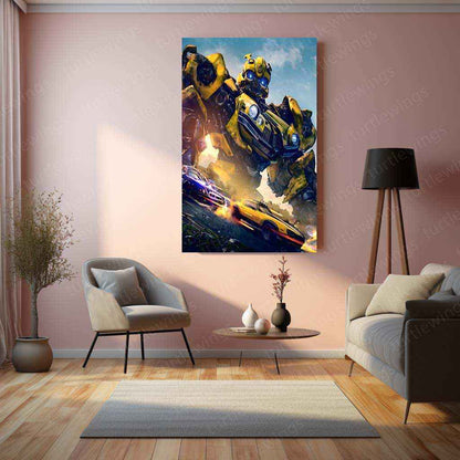 Bumblebee: Autobot Metal Poster – Transform and Roll Out! - TURTLEWINGS