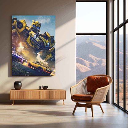 Bumblebee: Autobot Metal Poster – Transform and Roll Out! - TURTLEWINGS