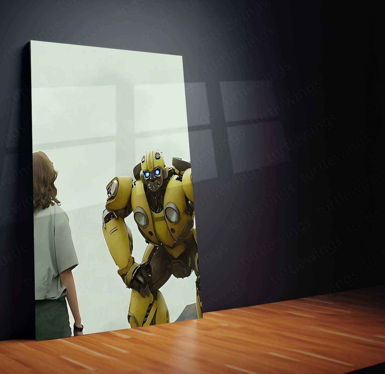 Transformers Movie Franchise Metal Poster – Iconic Characters and Battle Scenes - TURTLEWINGS