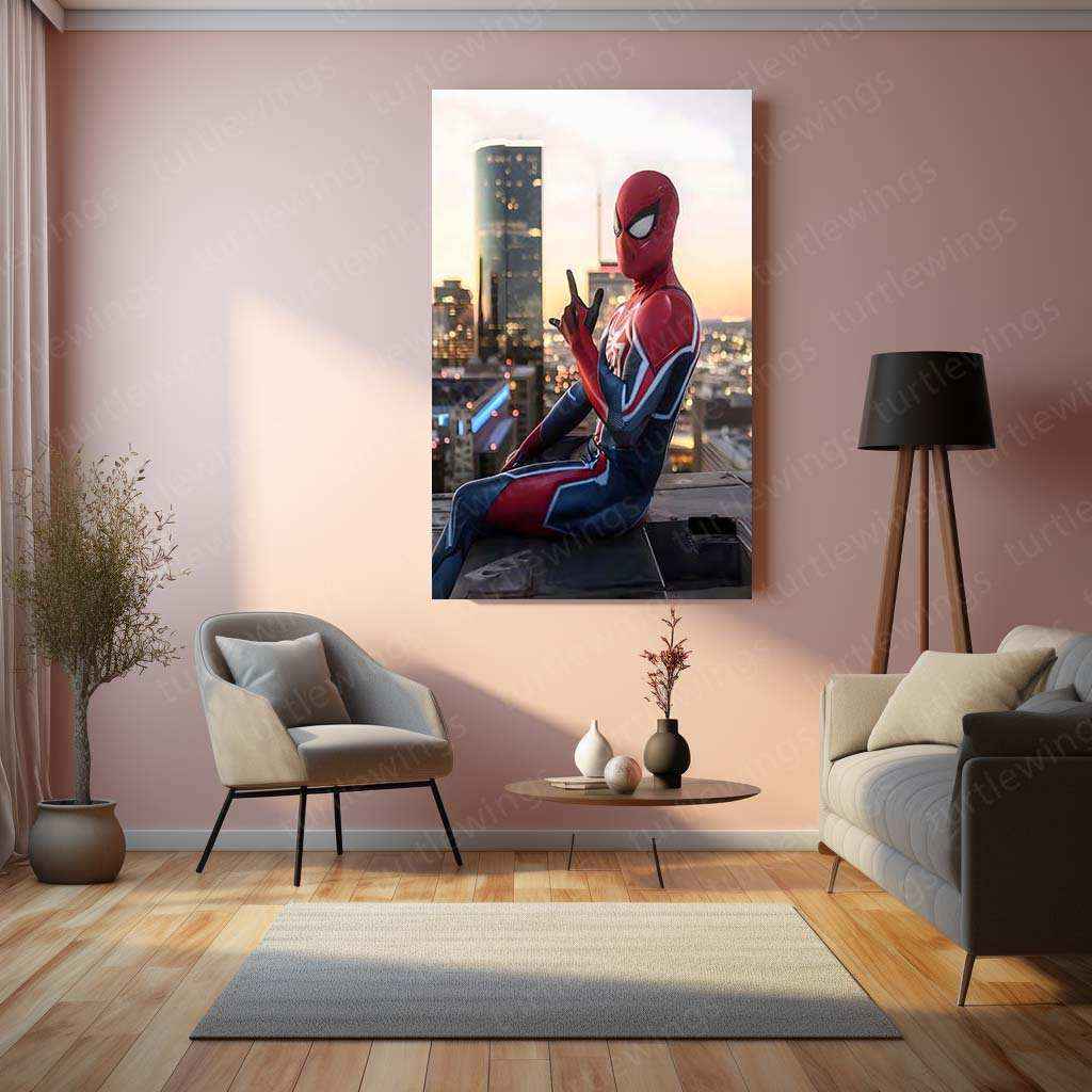 Spider-Man Metal Poster – Ultimate Hero in Action - TURTLEWINGS