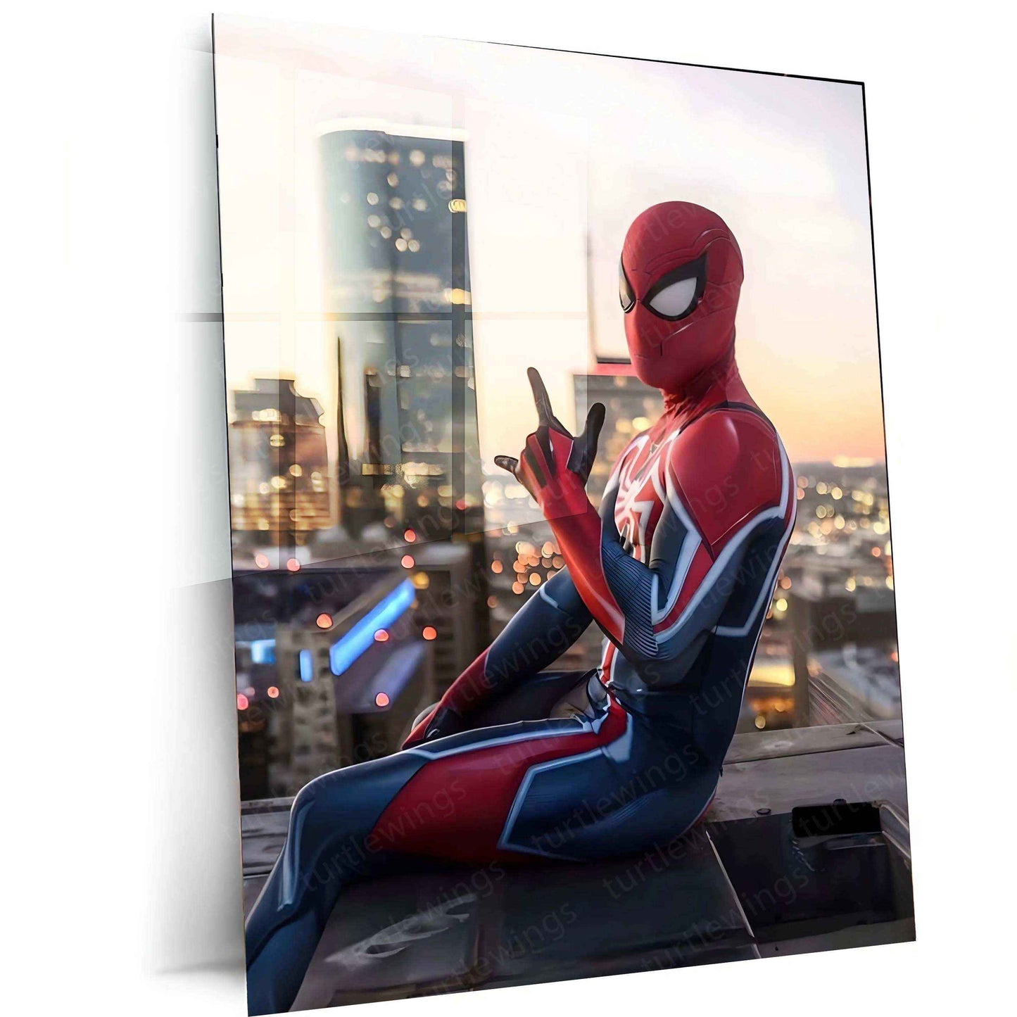 Spider-Man Metal Poster – Ultimate Hero in Action - TURTLEWINGS