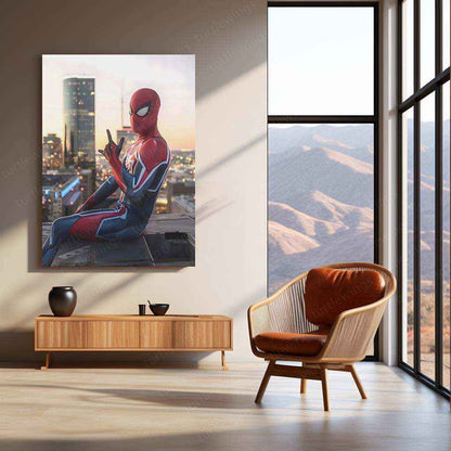 Spider-Man Metal Poster – Ultimate Hero in Action - TURTLEWINGS