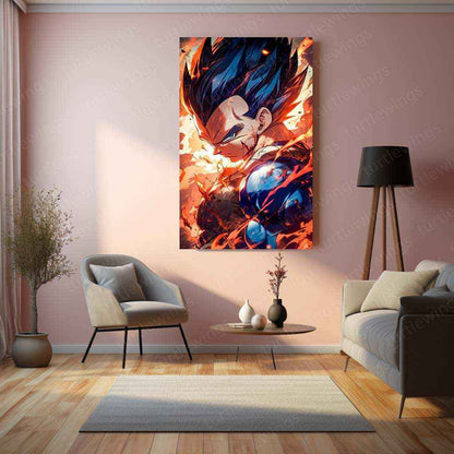 VEGETA – DbZ Metal Poster 4 - TURTLEWINGS