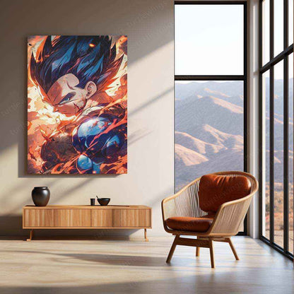 VEGETA – DbZ Metal Poster 4 - TURTLEWINGS