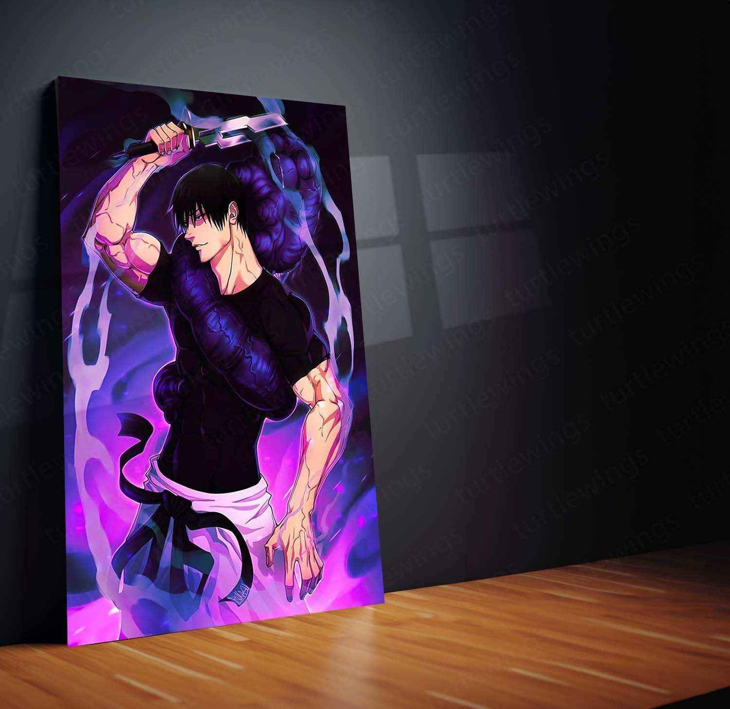 Toji Fushiguro – The Sorcerer Assassin | Jujutsu Kaisen Metal Poster - TURTLEWINGS