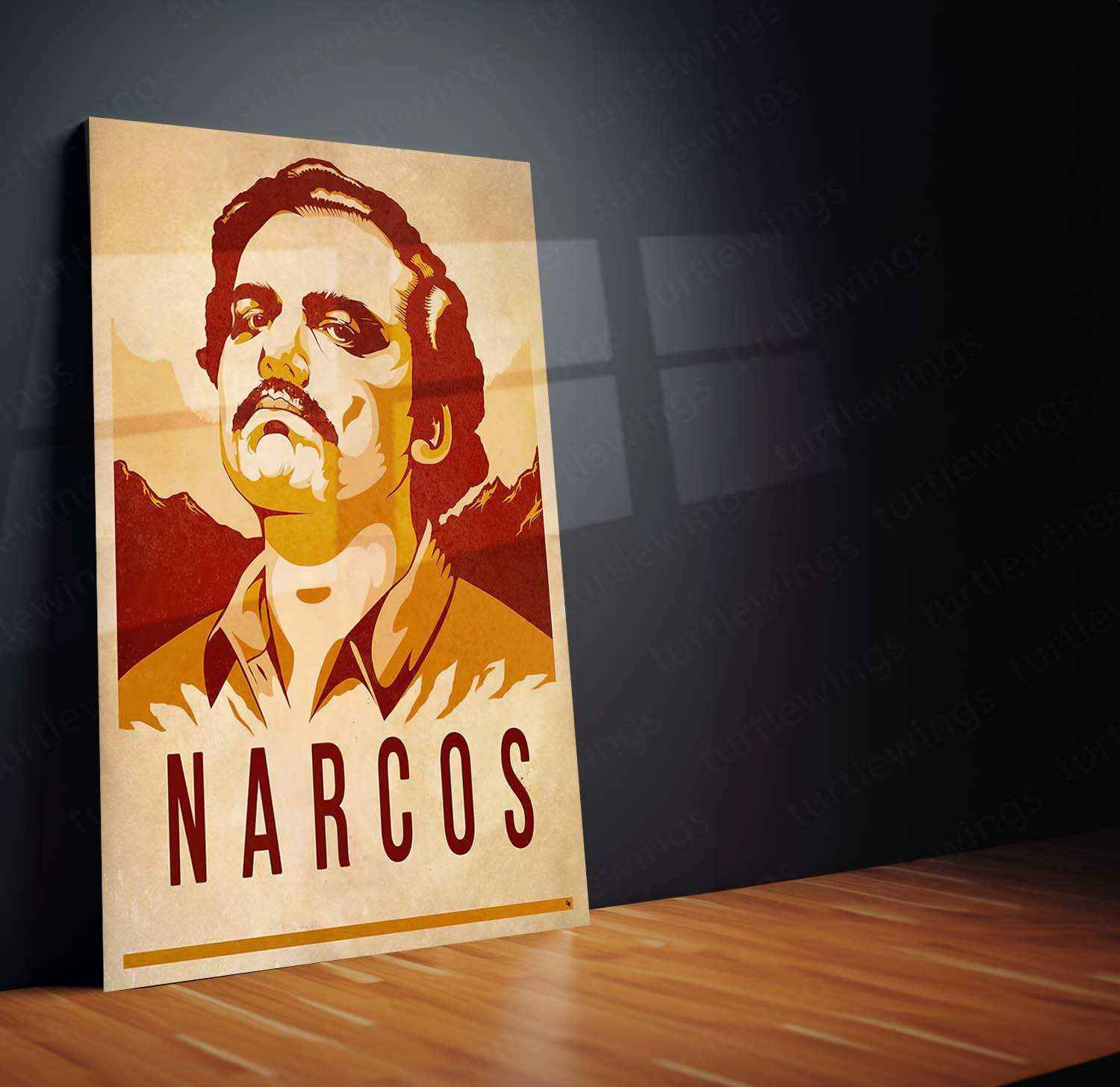 Narcos – The Infamous World of Cartels Metal Poster - TURTLEWINGS