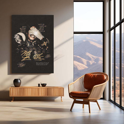 Michael Jackson – G.O.A.T Tribute | King of Pop Premium Metal Poster | Iconic Music Wall Art by TurtleWings
