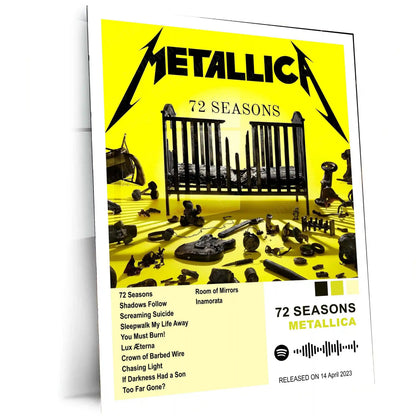 Metallica Complete Collection | Set of 11 | Set of 8 | Set of 4 | Album Posters Metal Frames Heavy Riffs. Legendary Albums. Thrash Metal History on Your Walls. - TURTLEWINGS