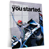 Quote Metal Poster | Formula Racing Motivation Metal Poster | Remember Why You Started Racing Wall Art | Motorsport Inspirational Metal Print