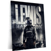Lewis Hamilton Metal Poster | Formula Racing Champion Artwork | Motorsport Wall Art | Racing Driver Metal Frame