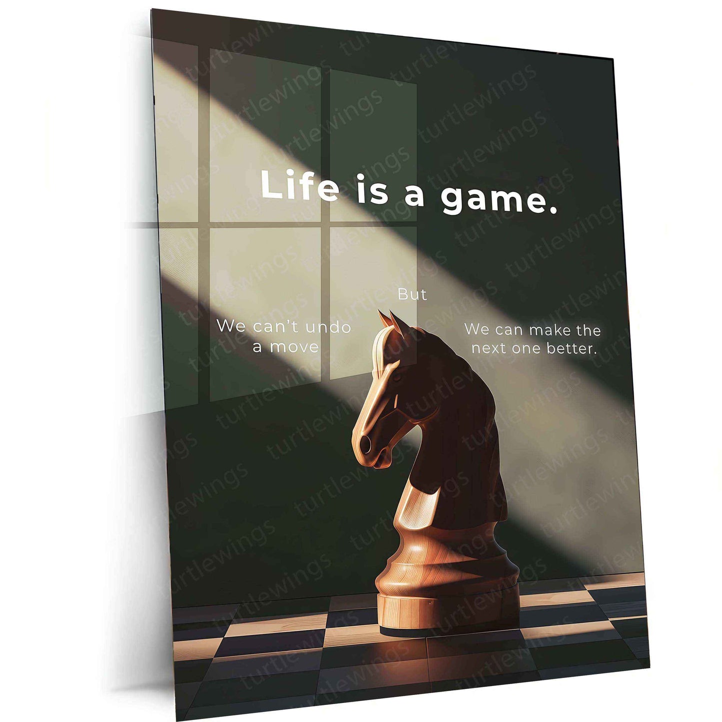 Horse Head Chess Piece – Symbolic Metal Artwork - TURTLEWINGS