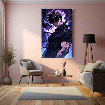 Toji Fushiguro – The Sorcerer Assassin | Jujutsu Kaisen Metal Poster - TURTLEWINGS