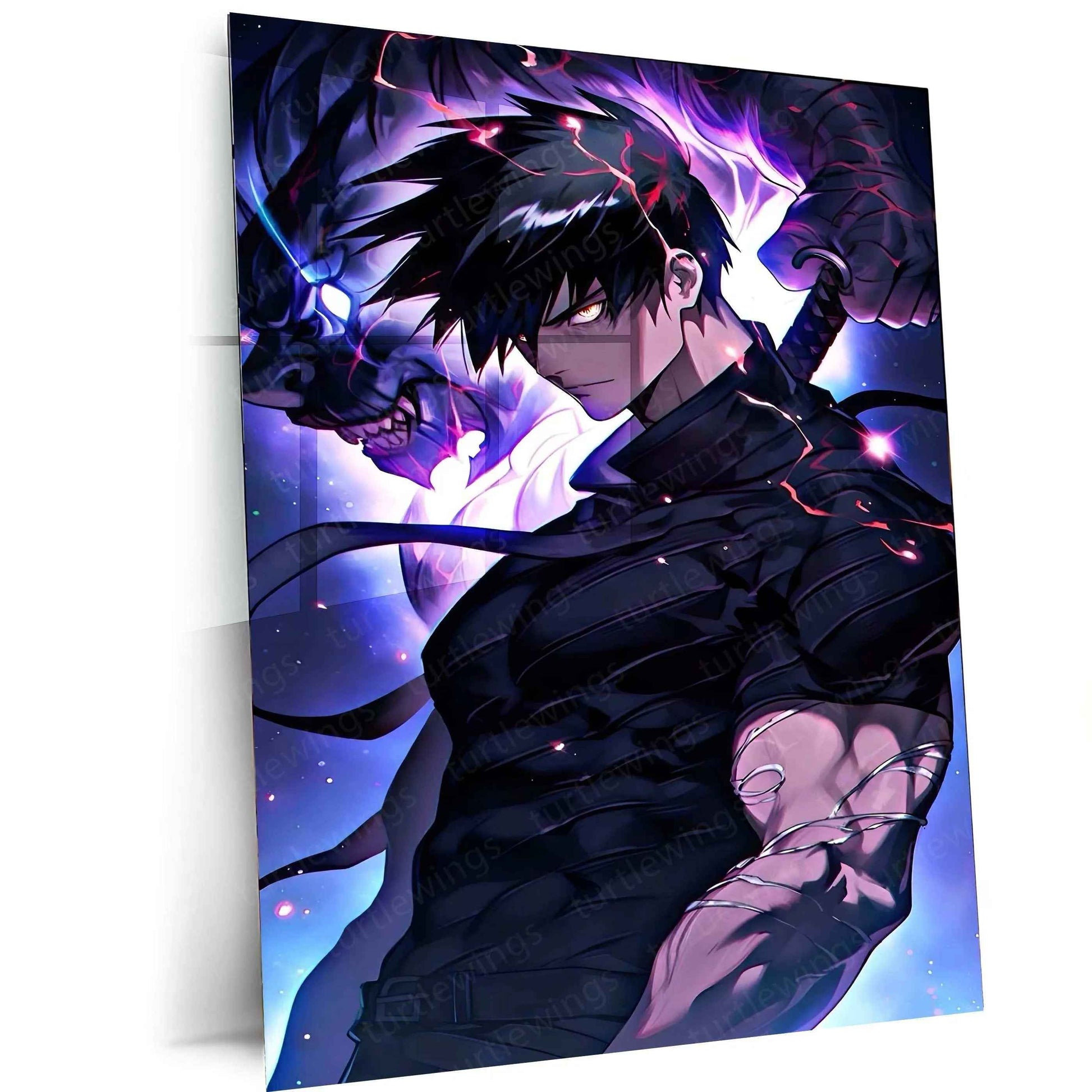 Toji Fushiguro – The Sorcerer Assassin | Jujutsu Kaisen Metal Poster - TURTLEWINGS