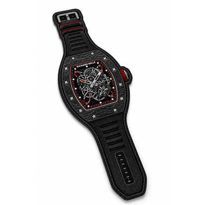 Richard Mille Skeleton Watch Floor Mat (3 mm Thick) | Luxury Timepiece Cut-Out Flat Rug for Bedroom, Office & Watch Collector Decor