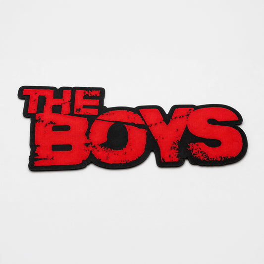 The Boys Logo Cut-out Flat Rug | Superhero TV Series Inspired Flat Rug | Bold Pop Culture Room Floor Decor
