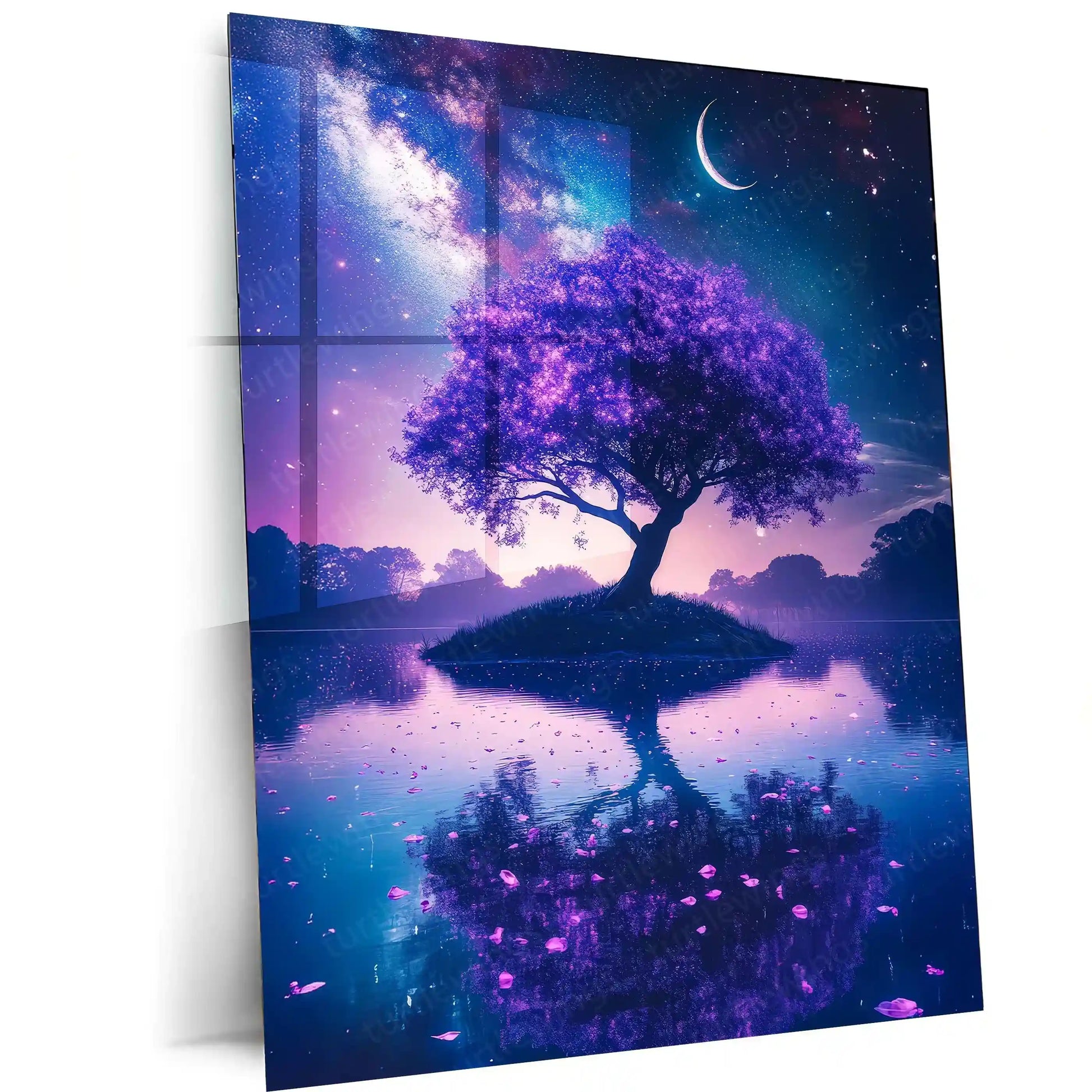 Urban Aesthetic Metal Poster | Aesthetic Tree Metal Poster – Nature-Inspired Wall Art 02 - TURTLEWINGS