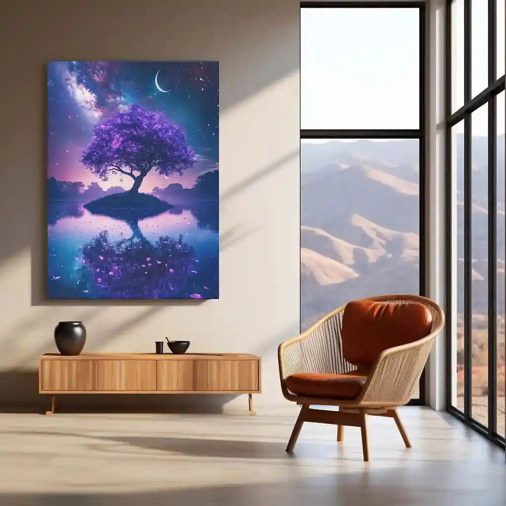 Urban Aesthetic Metal Poster | Aesthetic Tree Metal Poster – Nature-Inspired Wall Art 02 - TURTLEWINGS