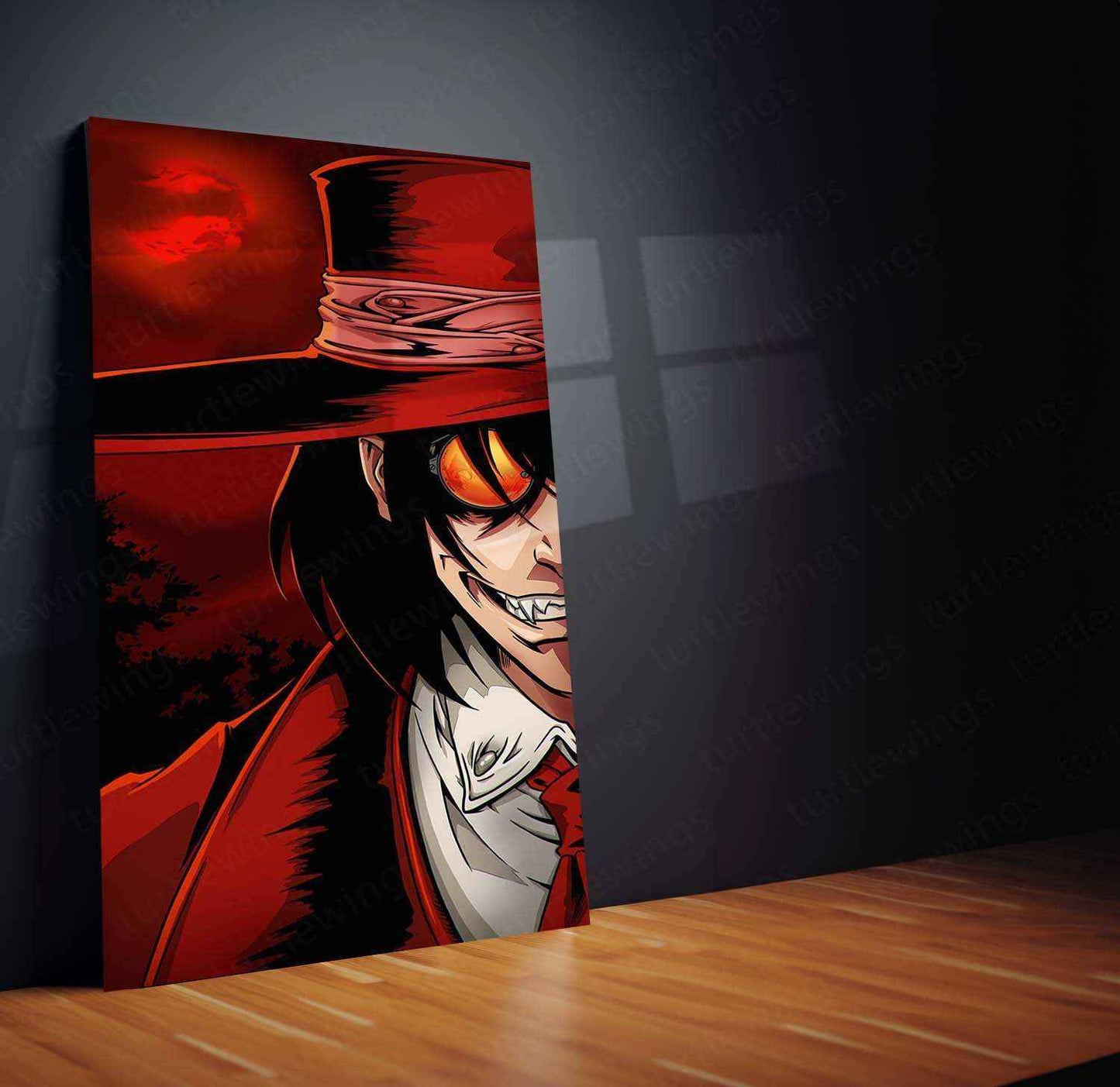 Alucard Poster – Powerful Vampire from Hellsing Anime - TURTLEWINGS