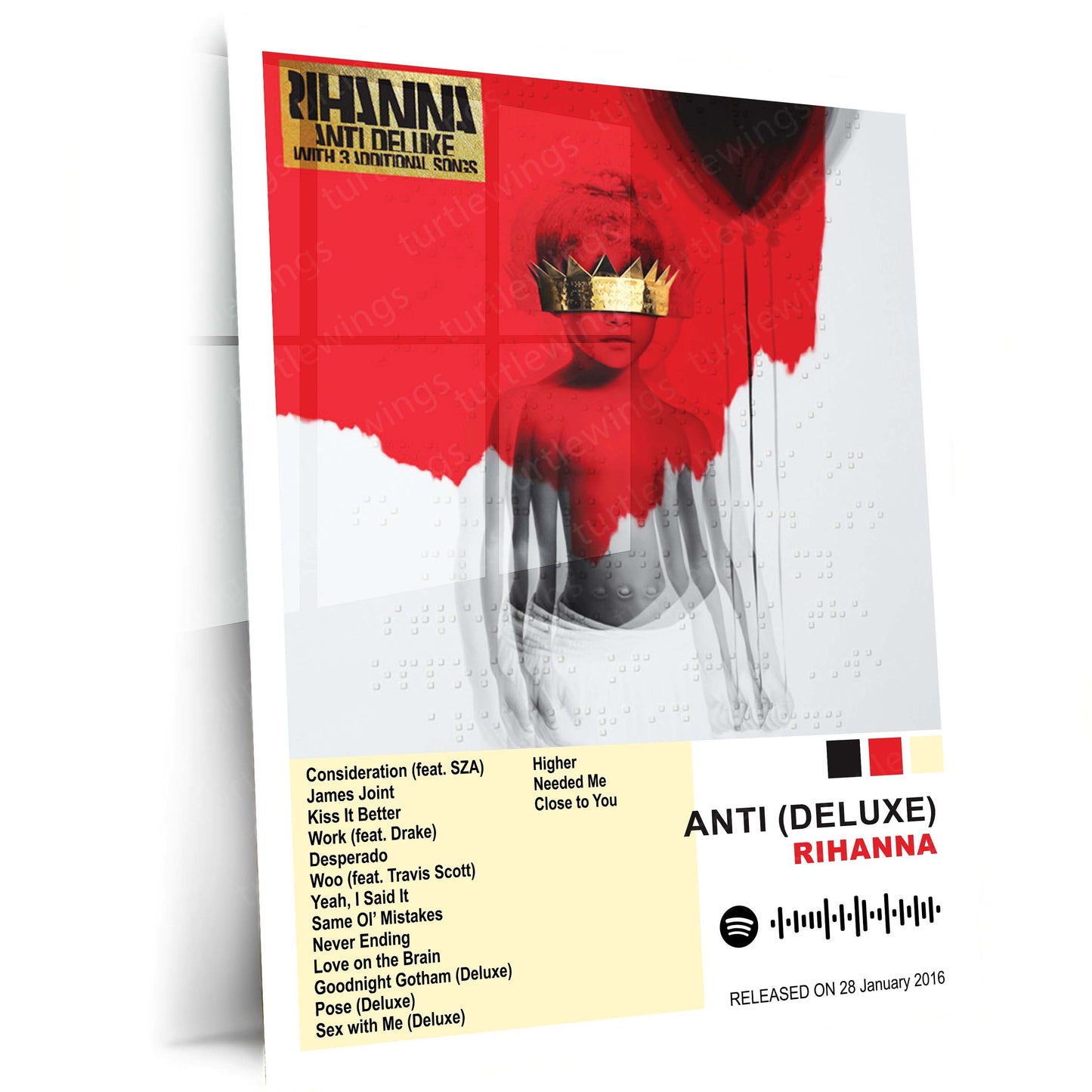 Rihanna – Complete Album Collection | Set of 11 | Set of 8 | Set of 4 | Premium Metal Poster Set