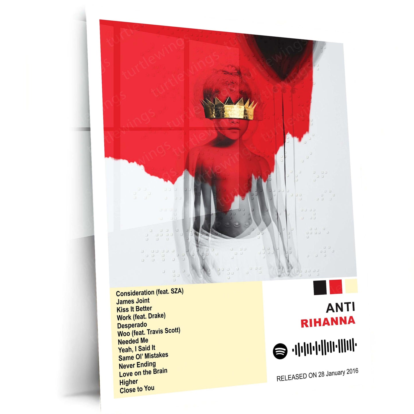 Rihanna – Complete Album Collection | Set of 11 | Set of 8 | Set of 4 | Premium Metal Poster Set