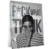 Quote Metal Poster | A$AP Rocky | “F*CK WHAT THEY THINK” | Street Motivation Metal Poster Frame