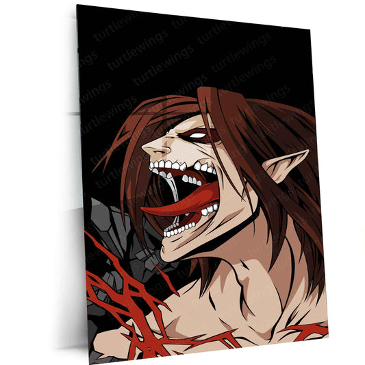 Attack on Titan Poster – Epic Anime Battle Artwork - TURTLEWINGS