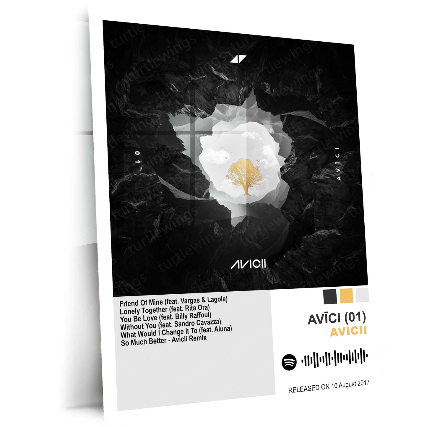 Avicii – Complete Album Collection | Set of 8 | Set of 4 | Premium Metal Poster Set
