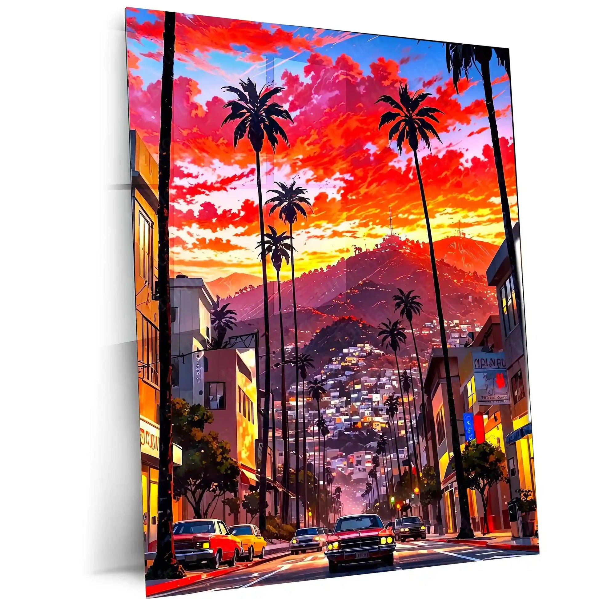 Abstract Metal Poster | Abstract Car Metal Poster | Futuristic Auto Art for Wall Decor - TURTLEWINGS