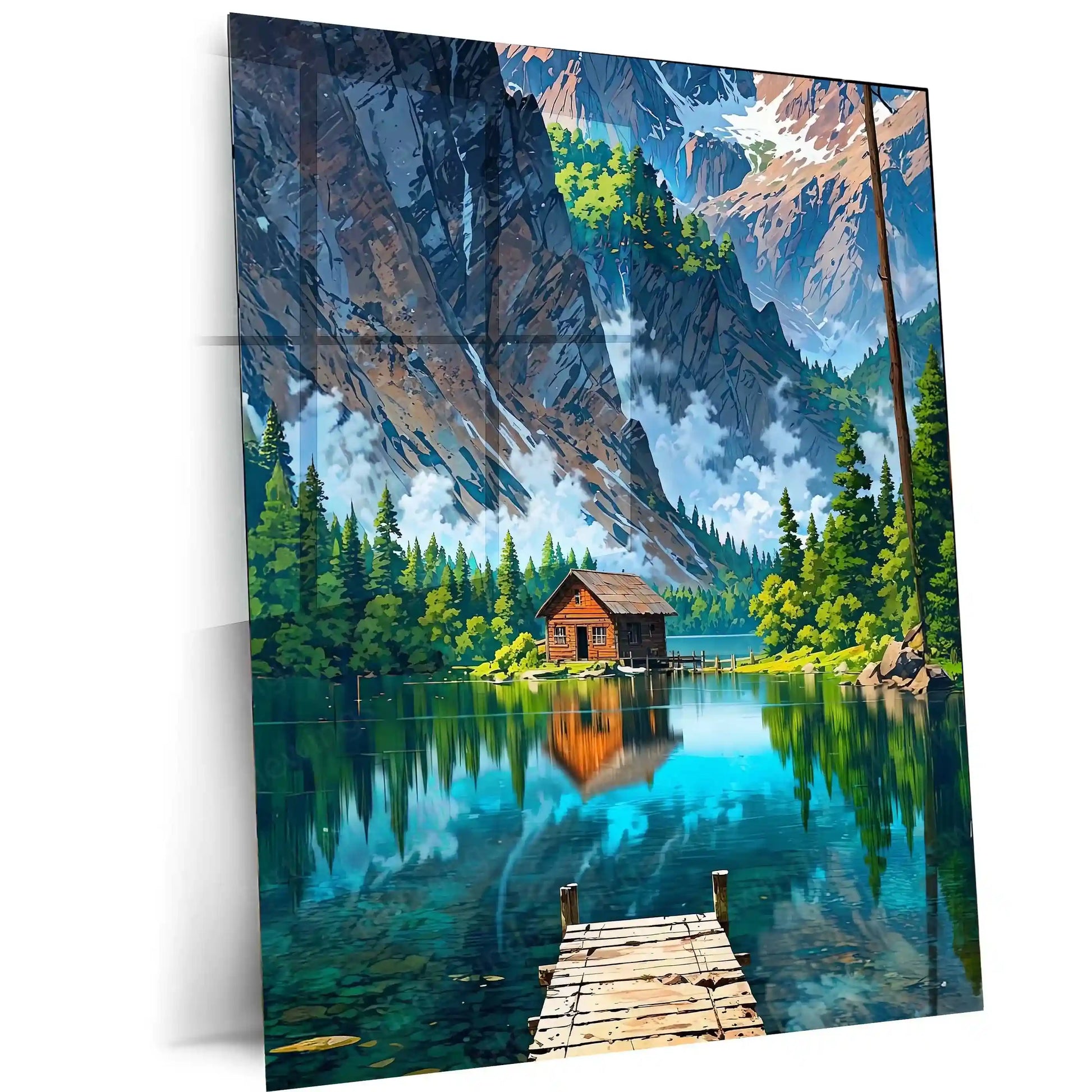 Abstract Metal Poster | Abstract Nature Art Metal Poster | Modern Organic Wall Decor - TURTLEWINGS