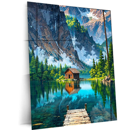 Abstract Metal Poster | Abstract Nature Art Metal Poster | Modern Organic Wall Decor - TURTLEWINGS