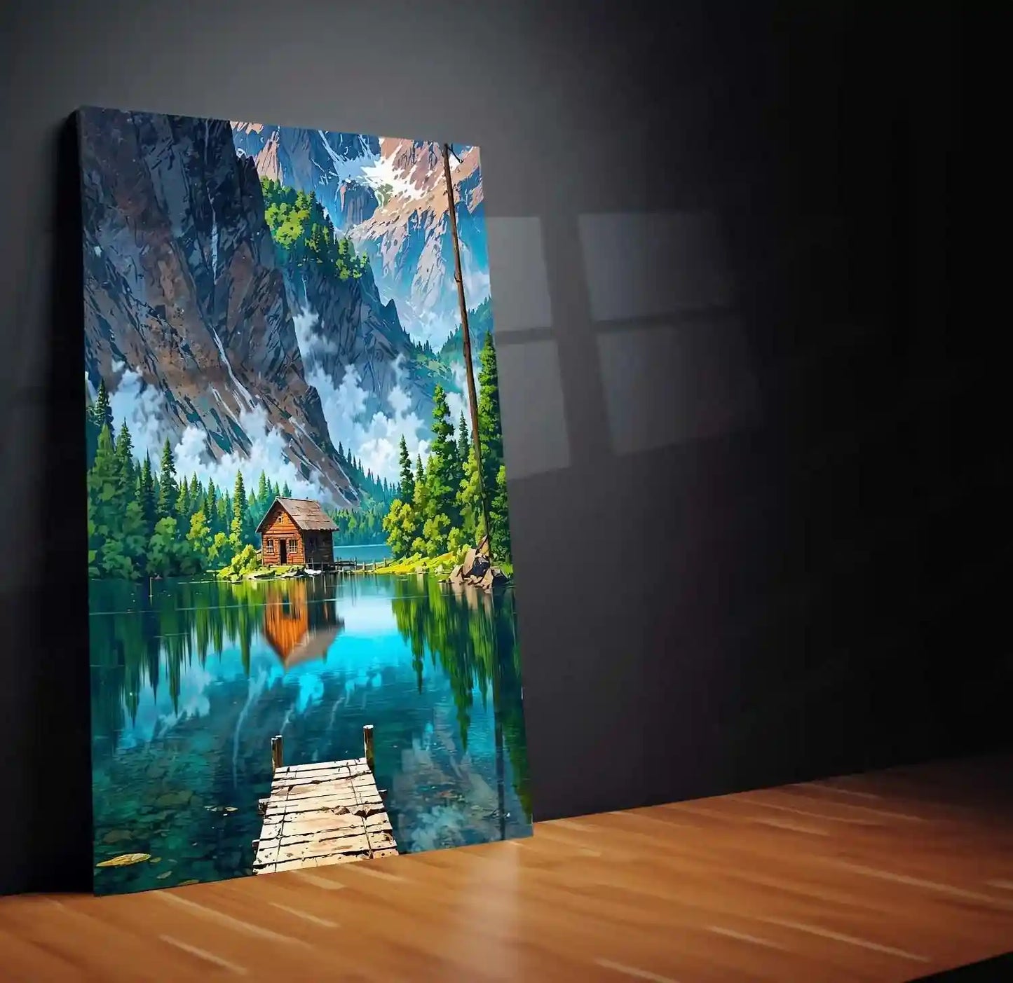 Abstract Metal Poster | Abstract Nature Art Metal Poster | Modern Organic Wall Decor - TURTLEWINGS