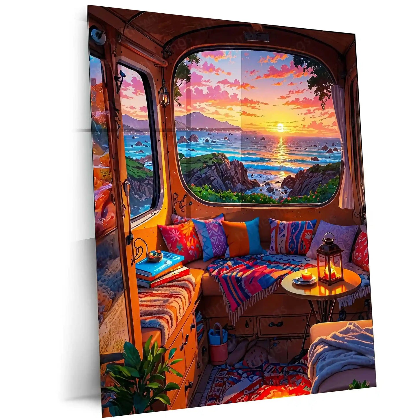 Abstract Metal Poster | Abstract Nature Art Metal Poster | Modern Organic Wall Decor 01 - TURTLEWINGS