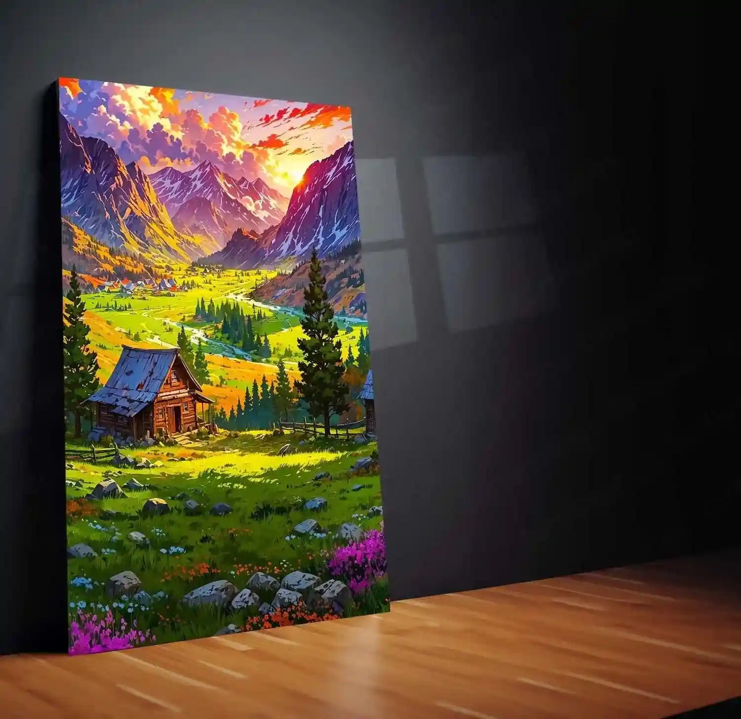 Abstract Metal Poster | Abstract Nature Art Metal Poster | Modern Organic Wall Decor 02 - TURTLEWINGS