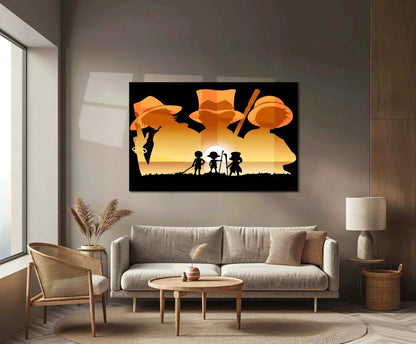 Anime Metal Poster | Ace, Sabo & Luffy – One Piece Brotherhood Metal Poster | Anime Wall Frame - TURTLEWINGS 