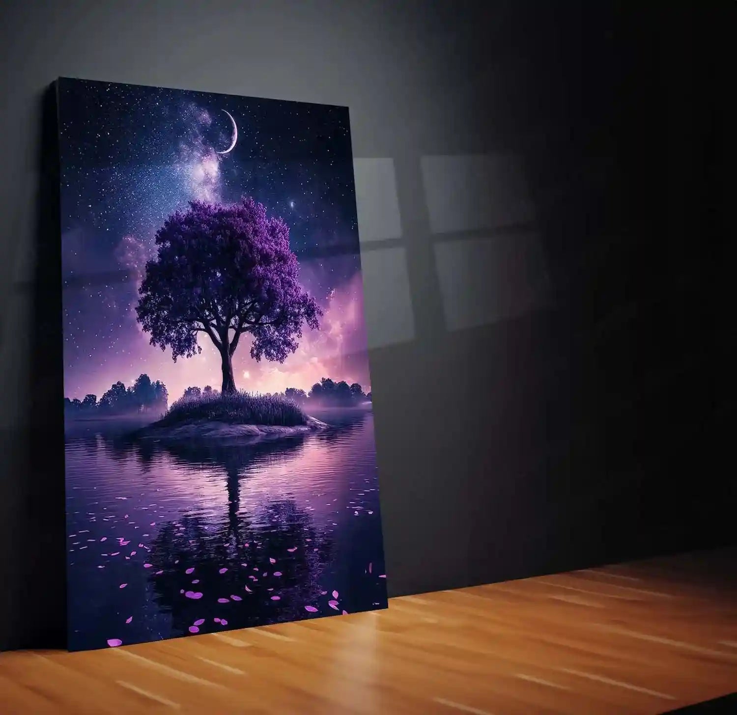 Urban Aesthetic Metal Poster | Aesthetic Tree Metal Poster – Nature-Inspired Wall Art - TURTLEWINGS