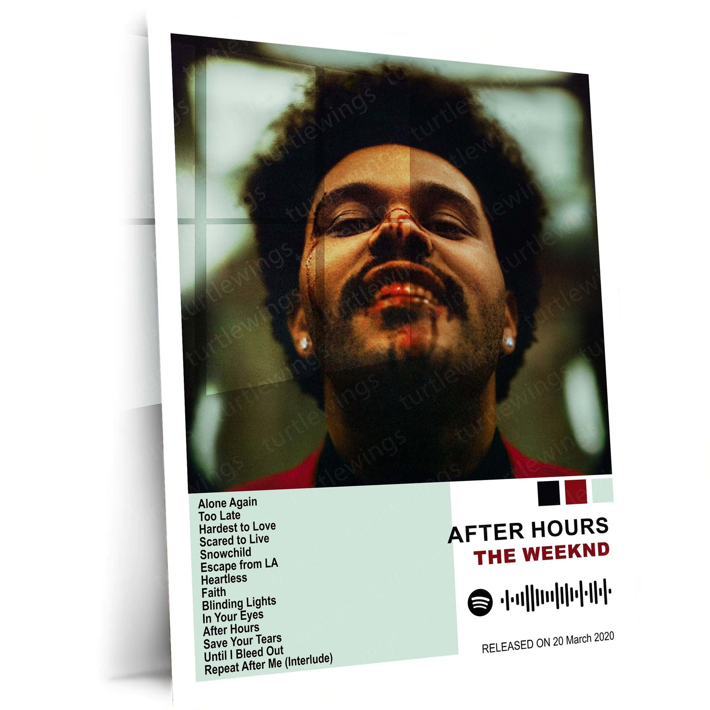 The Weeknd – Complete Album Collection | Set of 10 | Set of 8 | Set of 4 | Premium Metal Poster Set