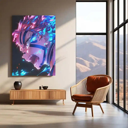Anime Metal Poster | Akaza – Demon Slayer Metal Poster | Upper Moon Three Villain Wall Frame - TURTLEWINGS