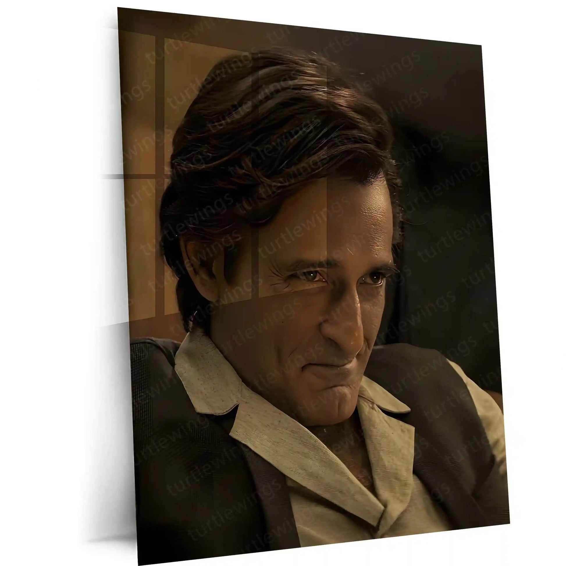 Akshaye Khanna – Dhurandhar Movie Metal Poster | Intense Cinematic Wall Art | Premium Metal Frame 01 - TURTLEWINGS
