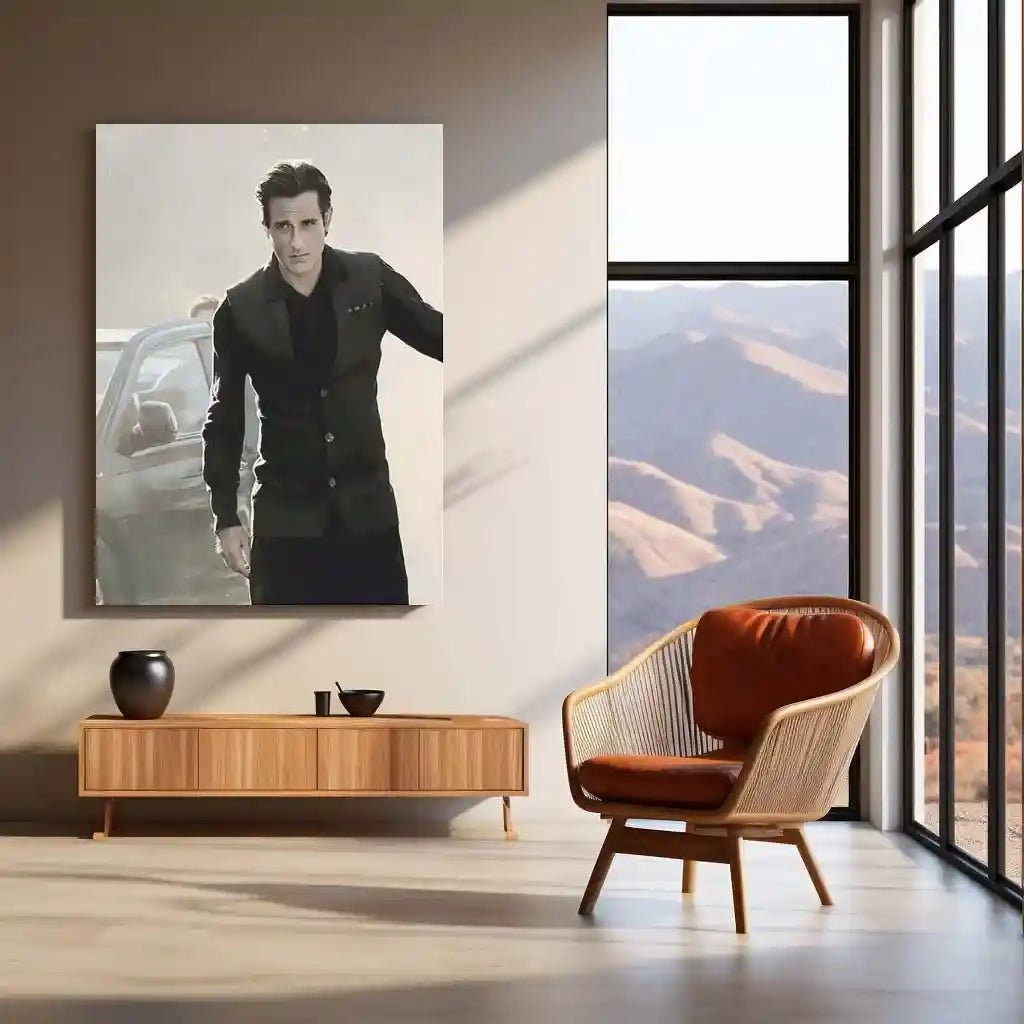 Akshaye Khanna – Dhurandhar Movie Metal Poster | Intense Cinematic Wall Art | Premium Metal Frame 02 - TURTLEWINGS