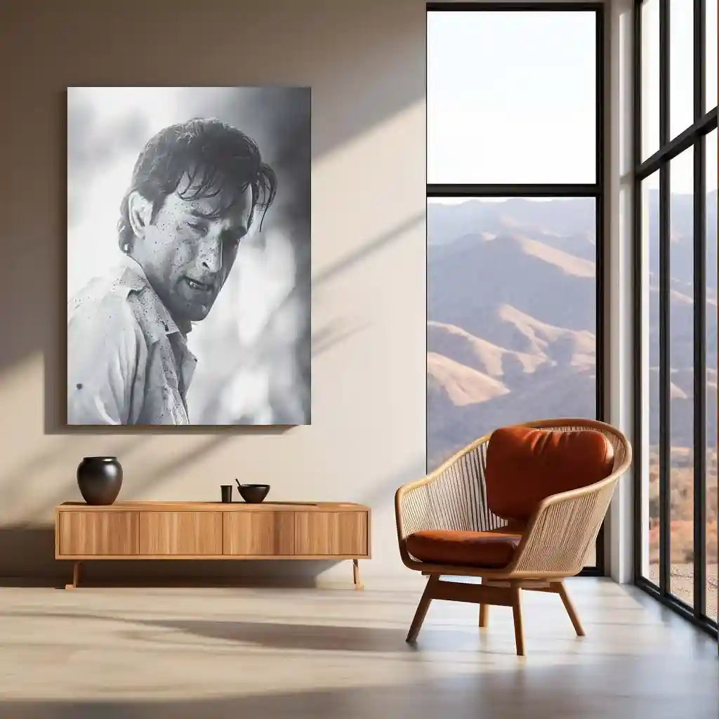 Akshaye Khanna – Dhurandhar Movie Metal Poster | Intense Cinematic Wall Art | Premium Metal Frame 03 - TURTLEWINGS