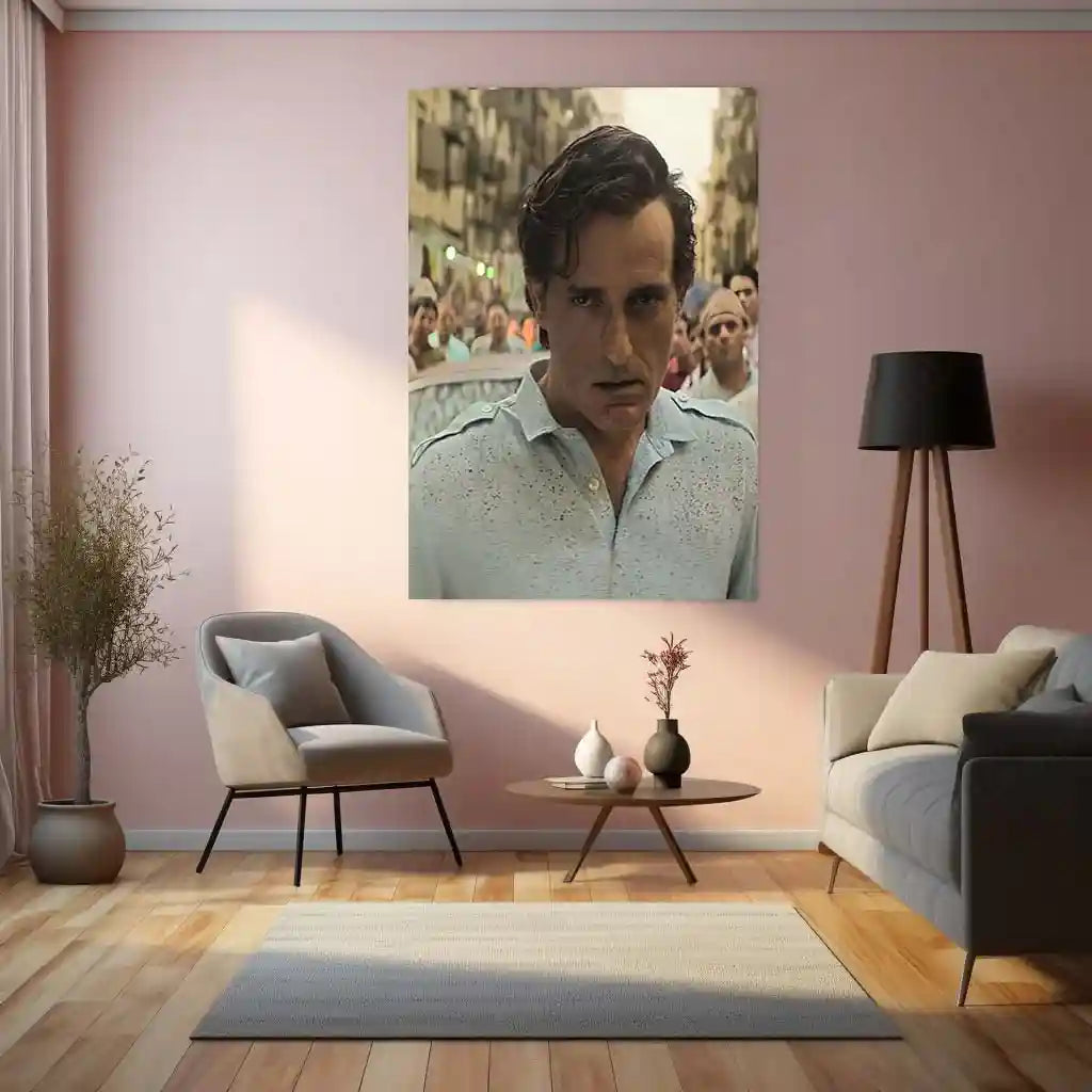 Akshaye Khanna – Dhurandhar Movie Metal Poster | Intense Cinematic Wall Art | Premium Metal Frame - TURTLEWINGS