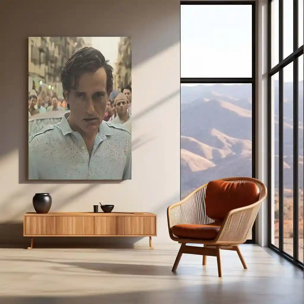 Akshaye Khanna – Dhurandhar Movie Metal Poster | Intense Cinematic Wall Art | Premium Metal Frame - TURTLEWINGS