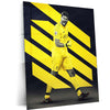 Alisson Becker Liverpool Yellow Jersey Celebration – Metal Frame | Goalkeeper Wall Art